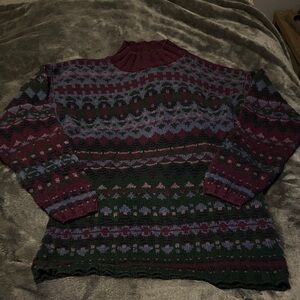 LL Bean purple turtle neck sweater